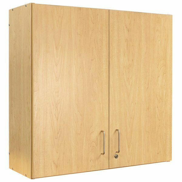 Tot Mate TMW301R.S2222 Maple 4-Compartment Wall Cabinet - 37'' x 14 1/2'' x 36 1/2''; Unassembled 538TMW301MPR